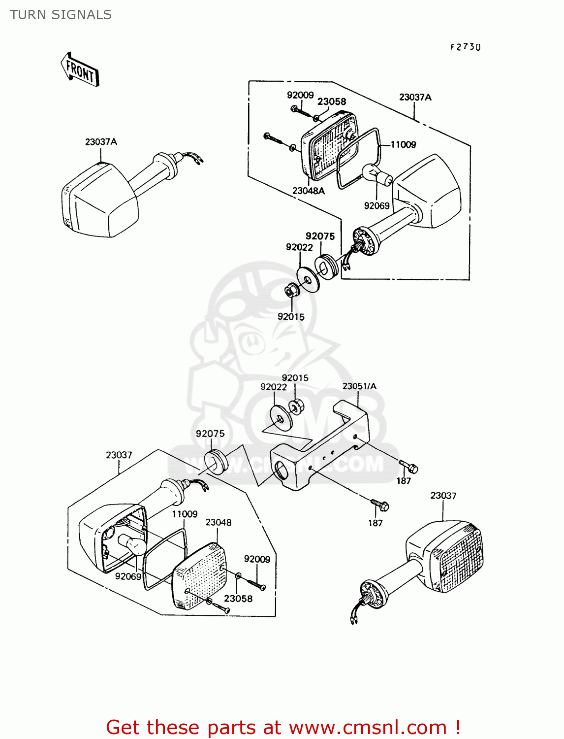 TURN SIGNALS Z550G9 GT550 1994 UNITED KINGDOM