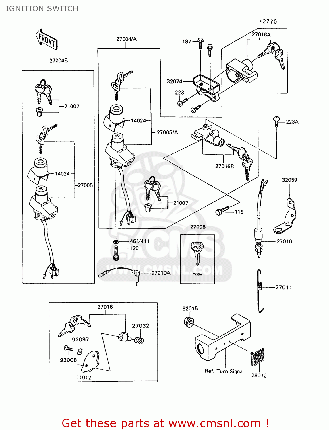 IGNITION SWITCH Z550G9 GT550 1994 UNITED KINGDOM