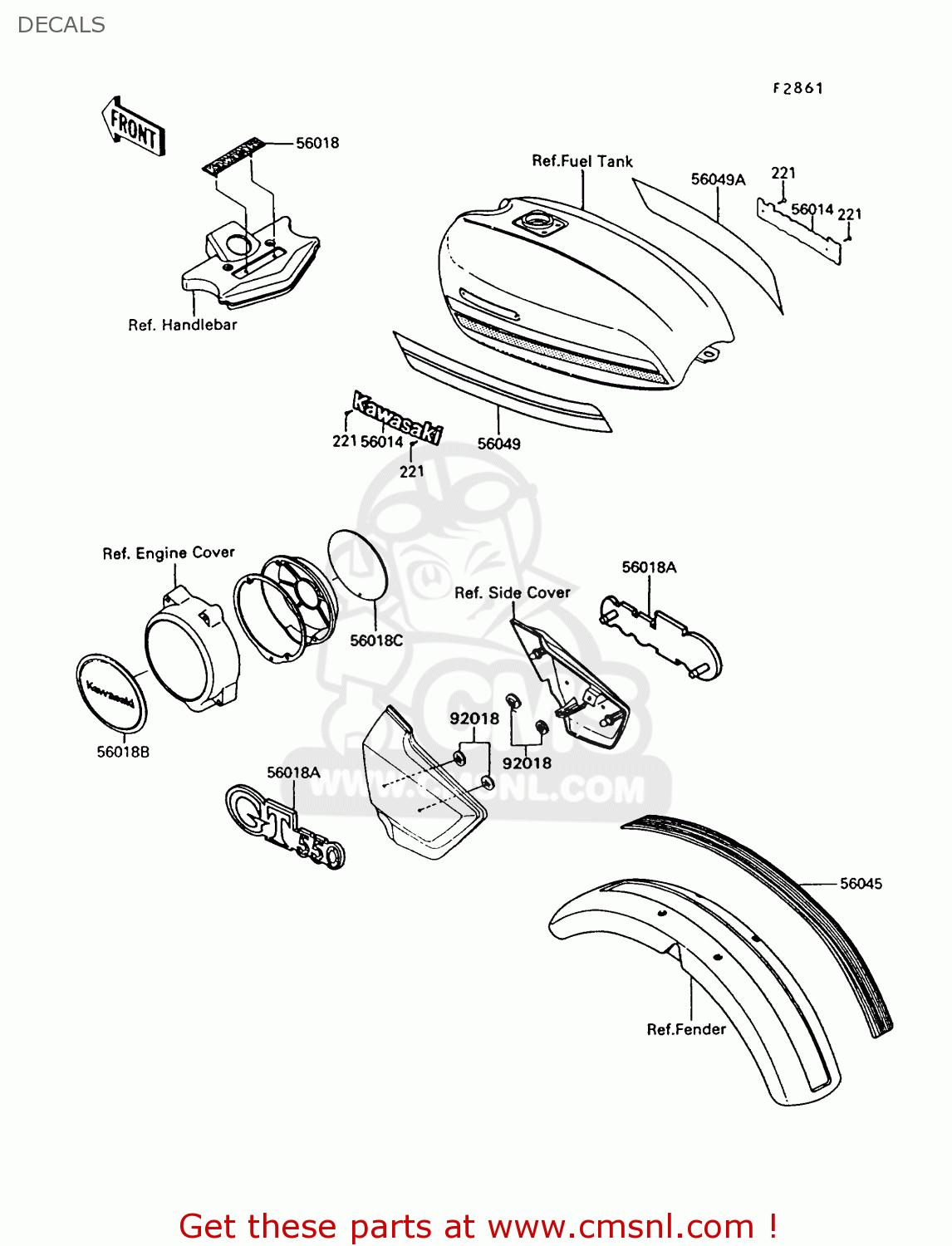 DECALS Z550G9 GT550 1994 UNITED KINGDOM