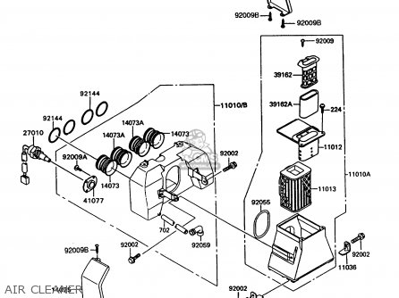 AIR CLEANER - Z550G9 GT550 1994 UNITED KINGDOM