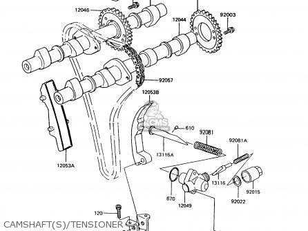 CAMSHAFT(S)/TENSIONER - Z550G9 GT550 1994 UNITED KINGDOM