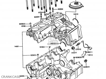 CRANKCASE - Z550G9 GT550 1994 UNITED KINGDOM