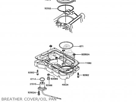 BREATHER COVER/OIL PAN - Z550G9 GT550 1994 UNITED KINGDOM