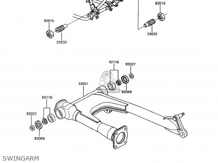 SWINGARM - Z550G9 GT550 1994 UNITED KINGDOM