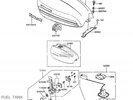 FUEL TANK - Z550G9 GT550 1994 UNITED KINGDOM