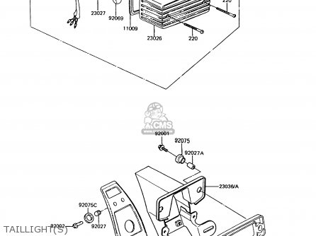 TAILLIGHT(S) - Z550G9 GT550 1994 UNITED KINGDOM