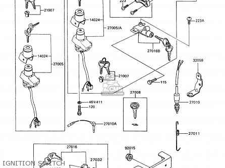 IGNITION SWITCH - Z550G9 GT550 1994 UNITED KINGDOM