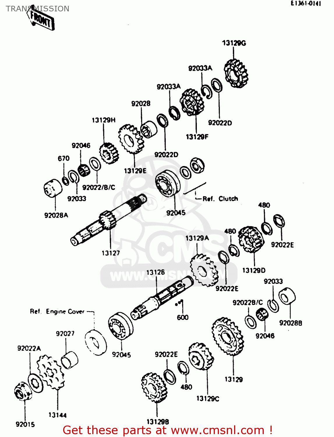 TRANSMISSION Z750L4 1984 EUROPE UK FR SD WG
