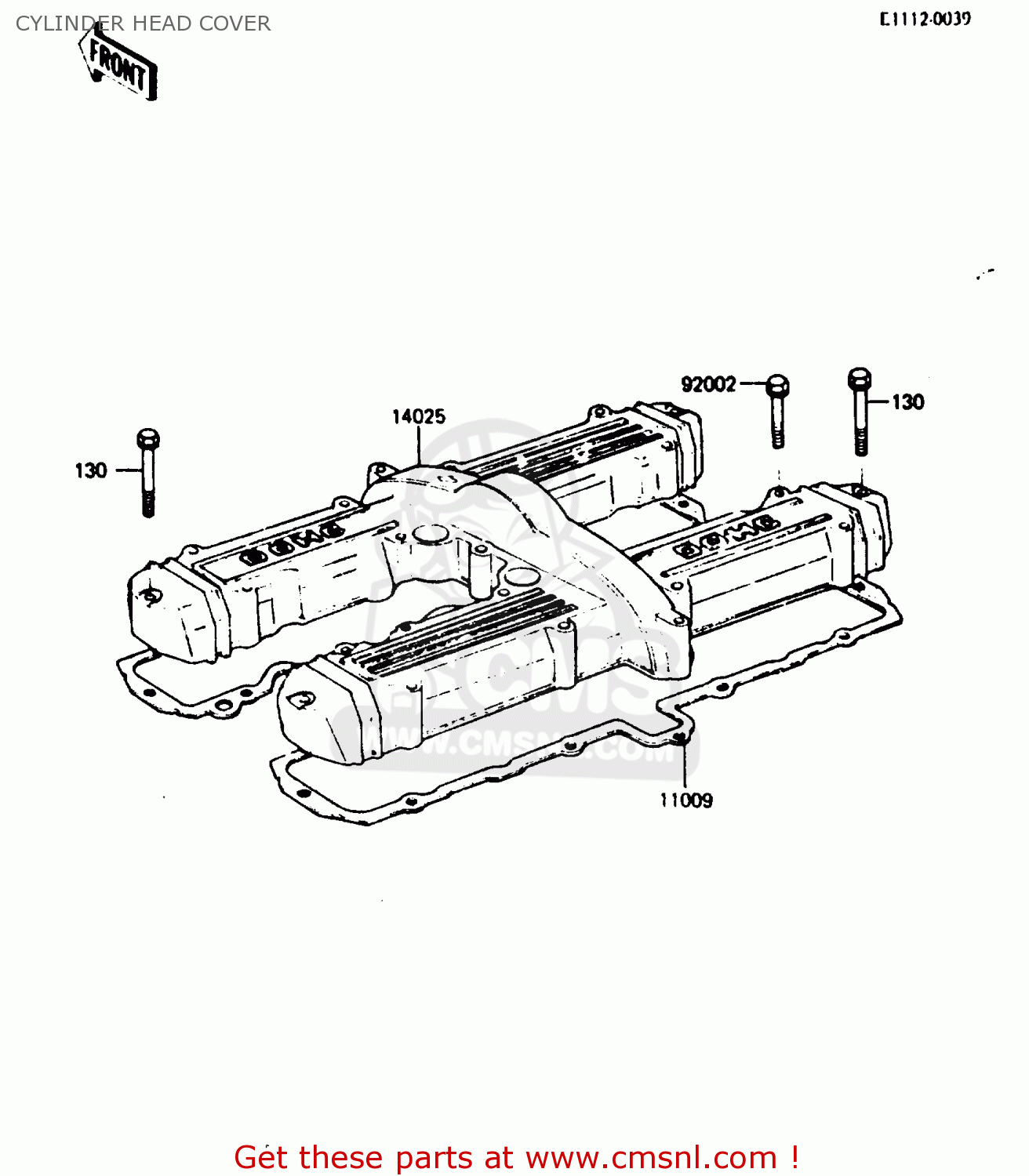 CYLINDER HEAD COVER Z750L4 1984 EUROPE UK FR SD WG