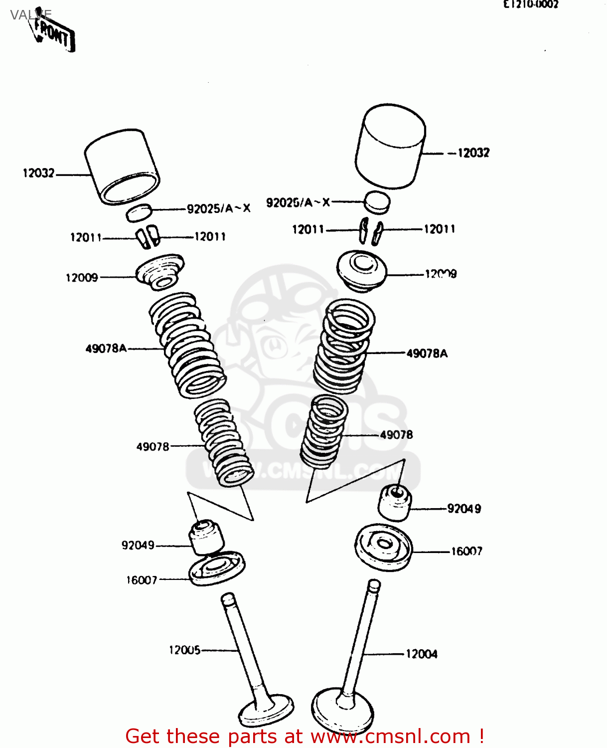 VALVE Z750L4 1984 EUROPE UK FR SD WG