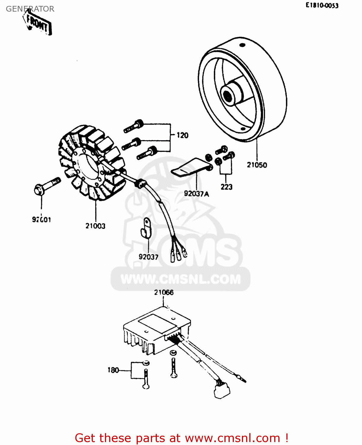 GENERATOR Z750L4 1984 EUROPE UK FR SD WG