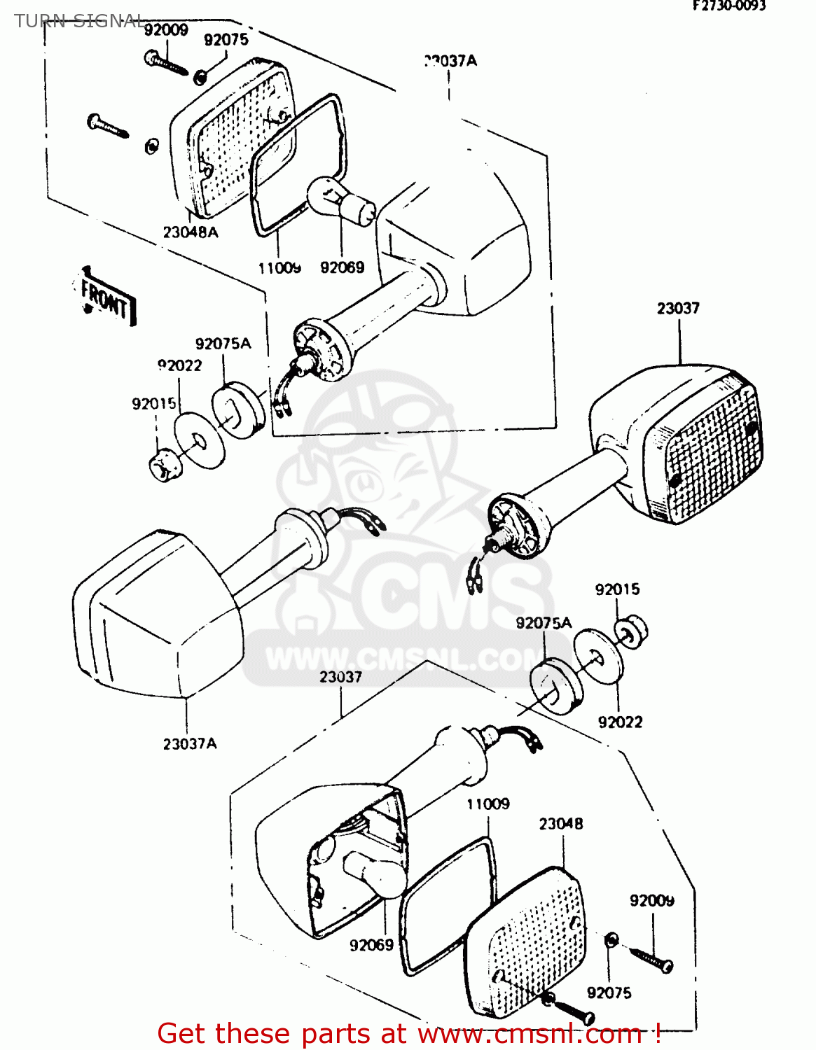 TURN SIGNAL Z750L4 1984 EUROPE UK FR SD WG