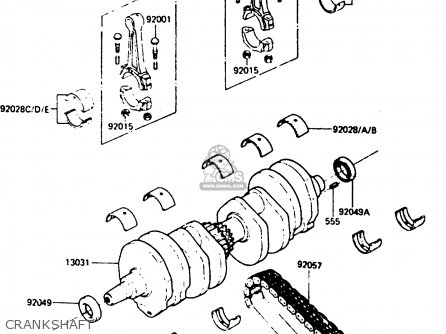 CRANKSHAFT - Z750L4 1984 EUROPE UK FR SD WG