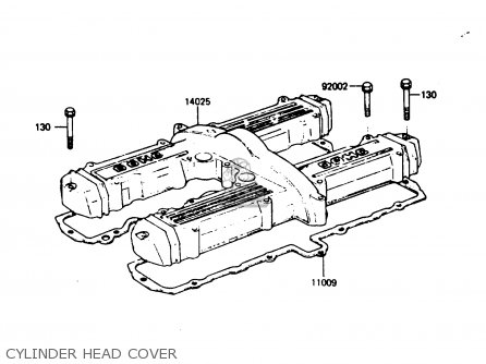 CYLINDER HEAD COVER - Z750L4 1984 EUROPE UK FR SD WG