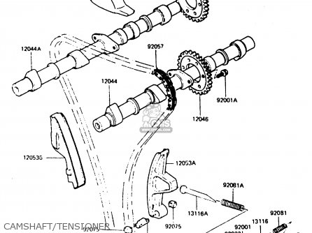 CAMSHAFT/TENSIONER - Z750L4 1984 EUROPE UK FR SD WG