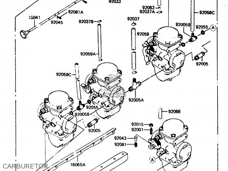 CARBURETOR - Z750L4 1984 EUROPE UK FR SD WG