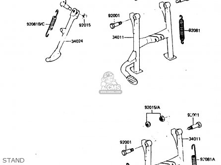 STAND - Z750L4 1984 EUROPE UK FR SD WG