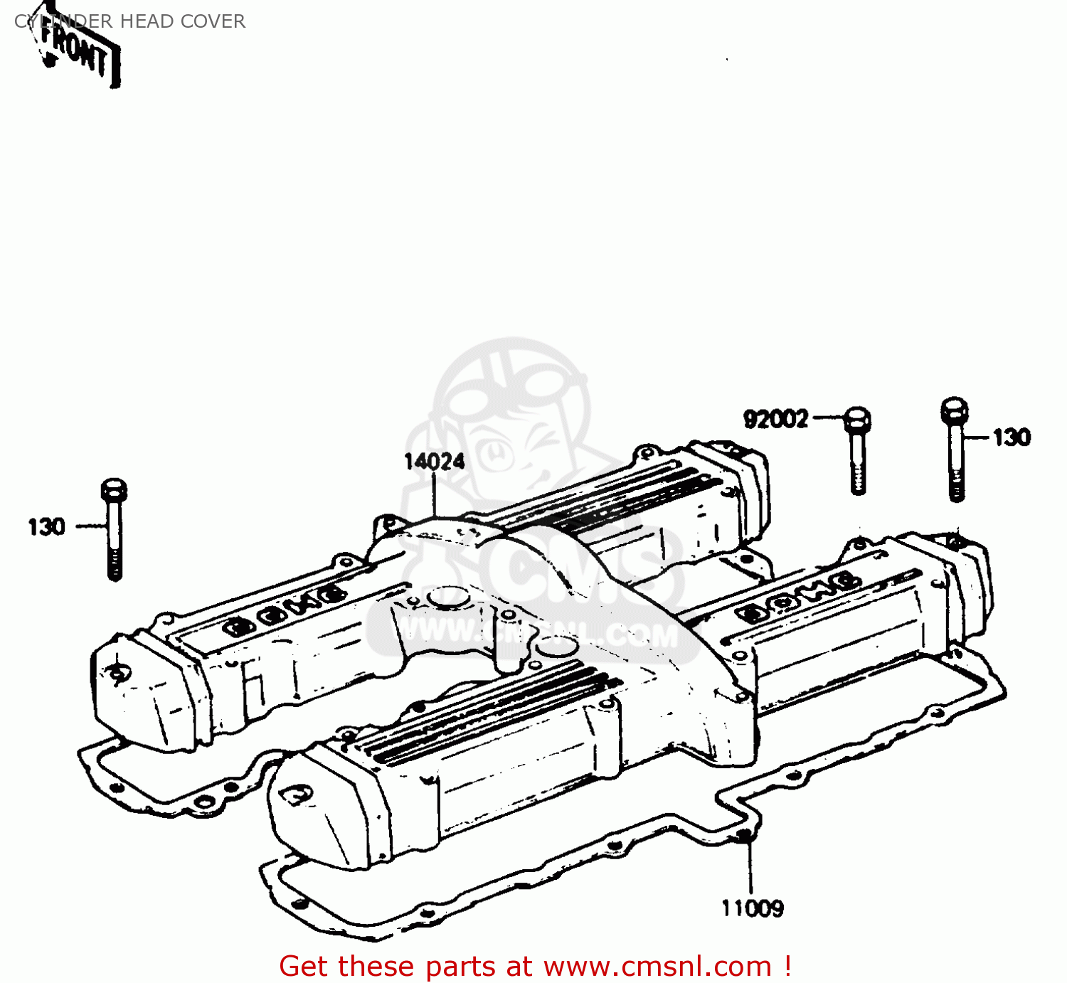 CYLINDER HEAD COVER Z750P3 1984 UNITED KINGDOM FR