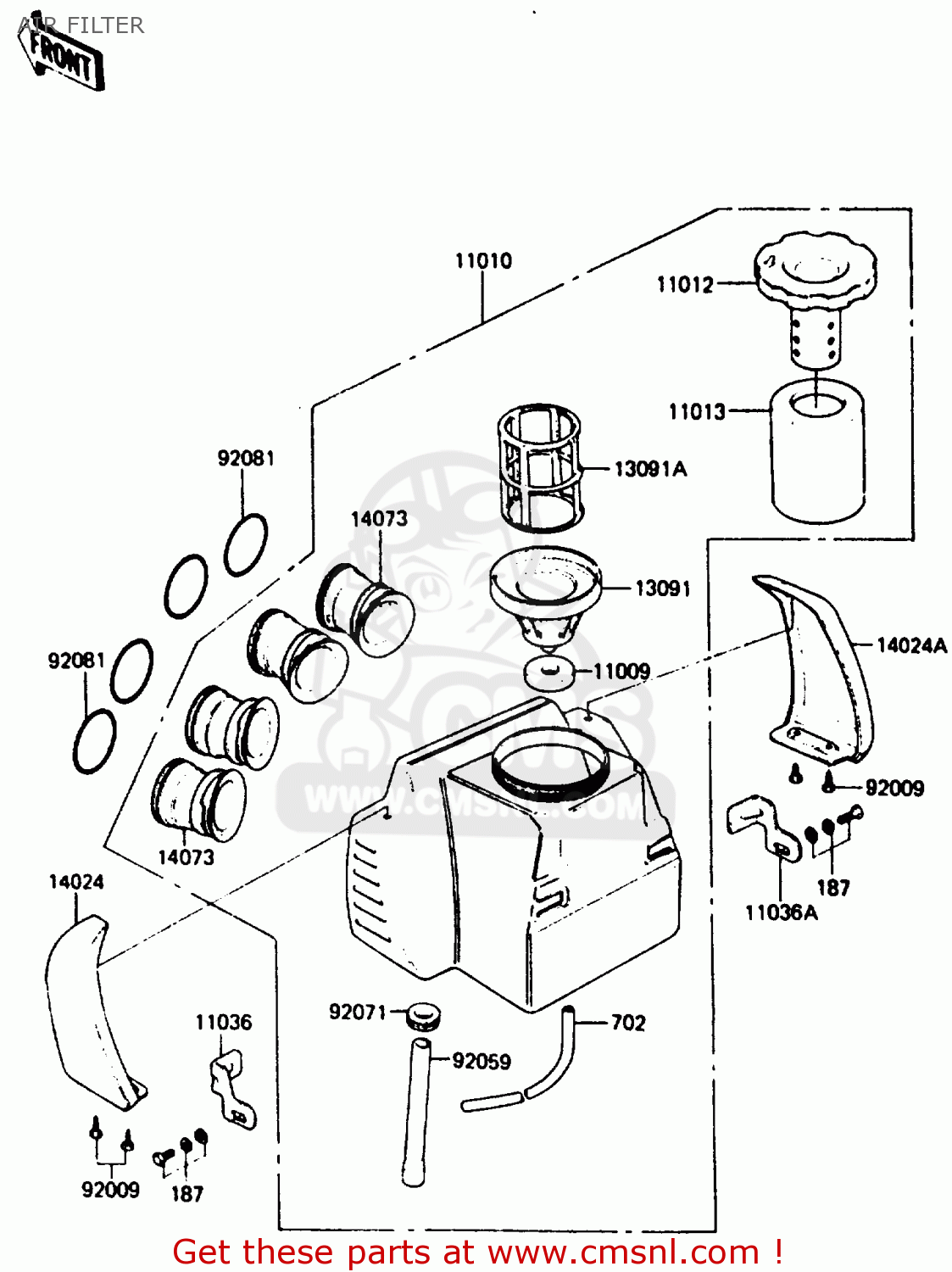 AIR FILTER Z750P3 1984 UNITED KINGDOM FR