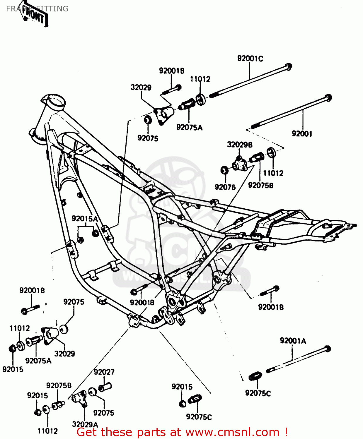 FRAME FITTING Z750P3 1984 UNITED KINGDOM FR
