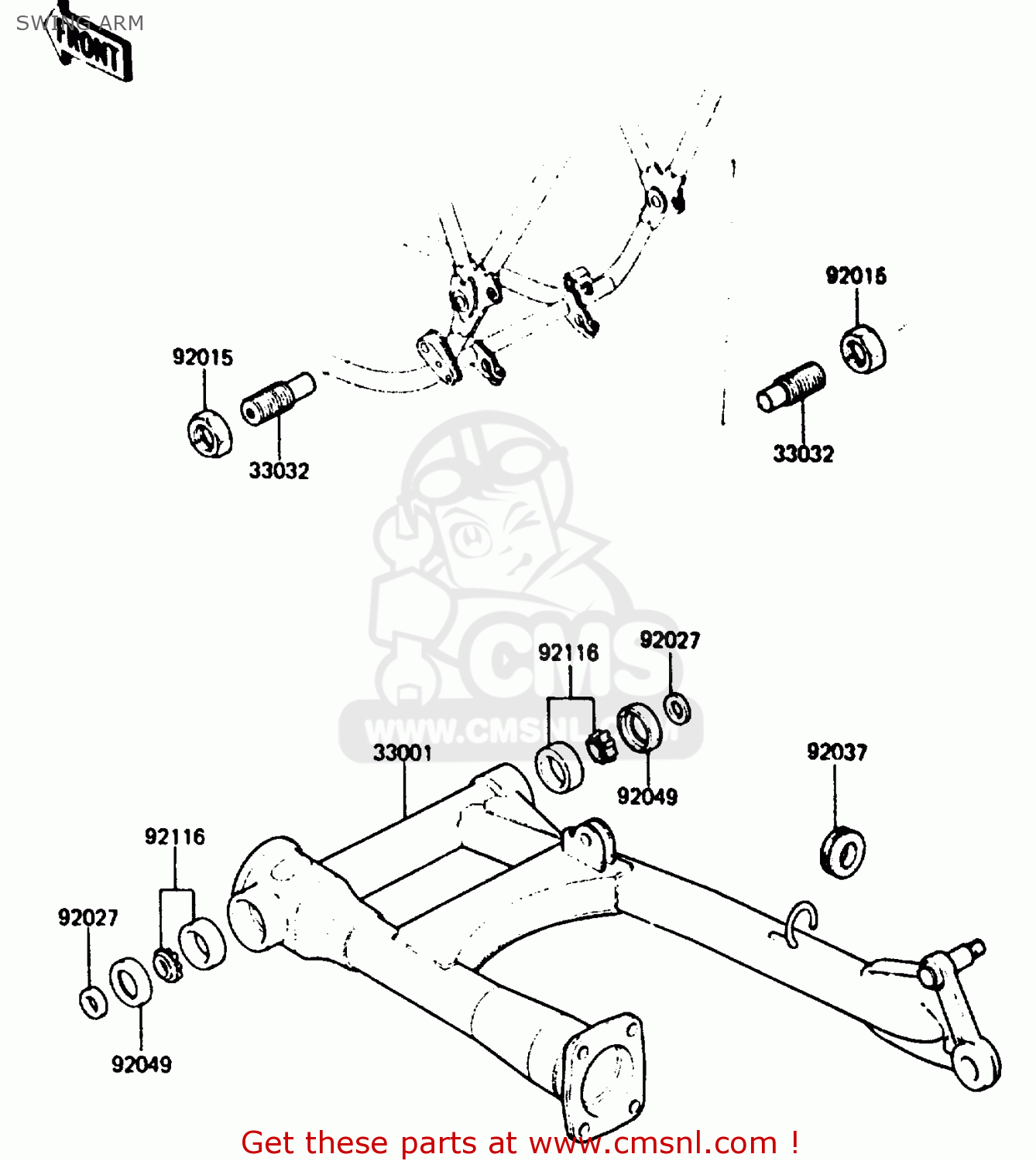 SWING ARM Z750P3 1984 UNITED KINGDOM FR