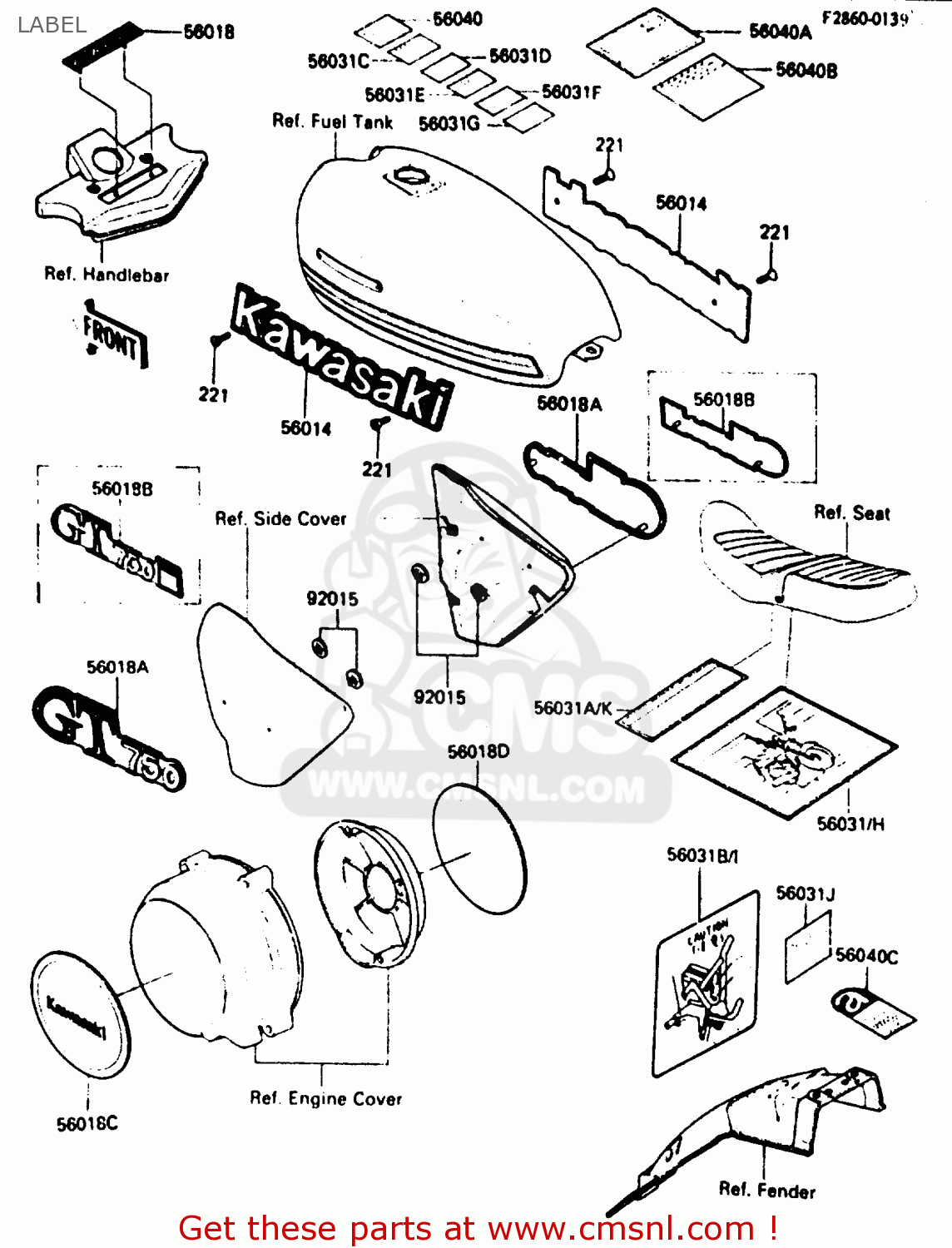 LABEL Z750P3 1984 UNITED KINGDOM FR