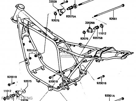 FRAME FITTING - Z750P3 1984 UNITED KINGDOM FR