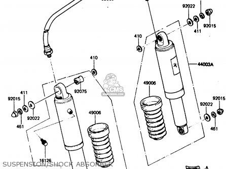 SUSPENSION/SHOCK ABSORBER - Z750P3 1984 UNITED KINGDOM FR