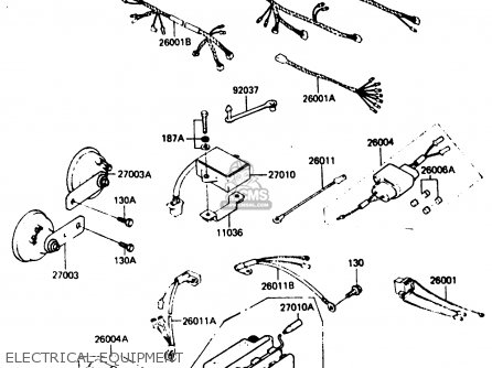 ELECTRICAL EQUIPMENT - Z750P3 1984 UNITED KINGDOM FR