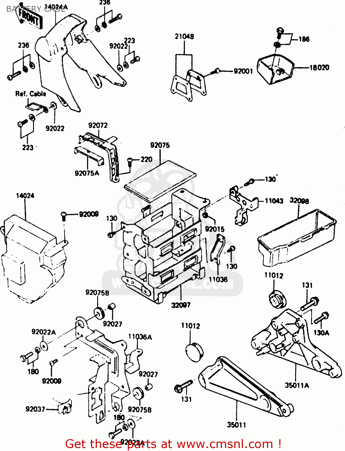 BATTERY CASE Z750P4 1985 UNITED KINGDOM WG