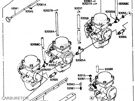 CARBURETOR - Z750P4 1985 UNITED KINGDOM WG