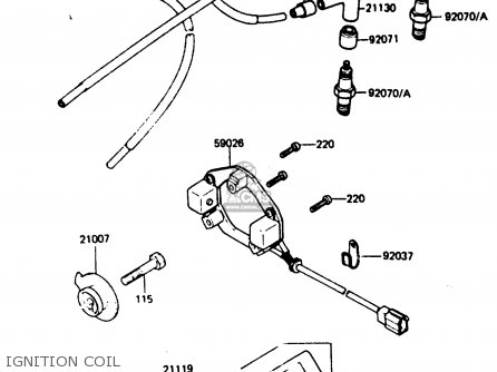 IGNITION COIL - Z750P4 1985 UNITED KINGDOM WG