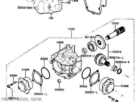 FRONT BEVEL GEAR - Z750P4 1985 UNITED KINGDOM WG