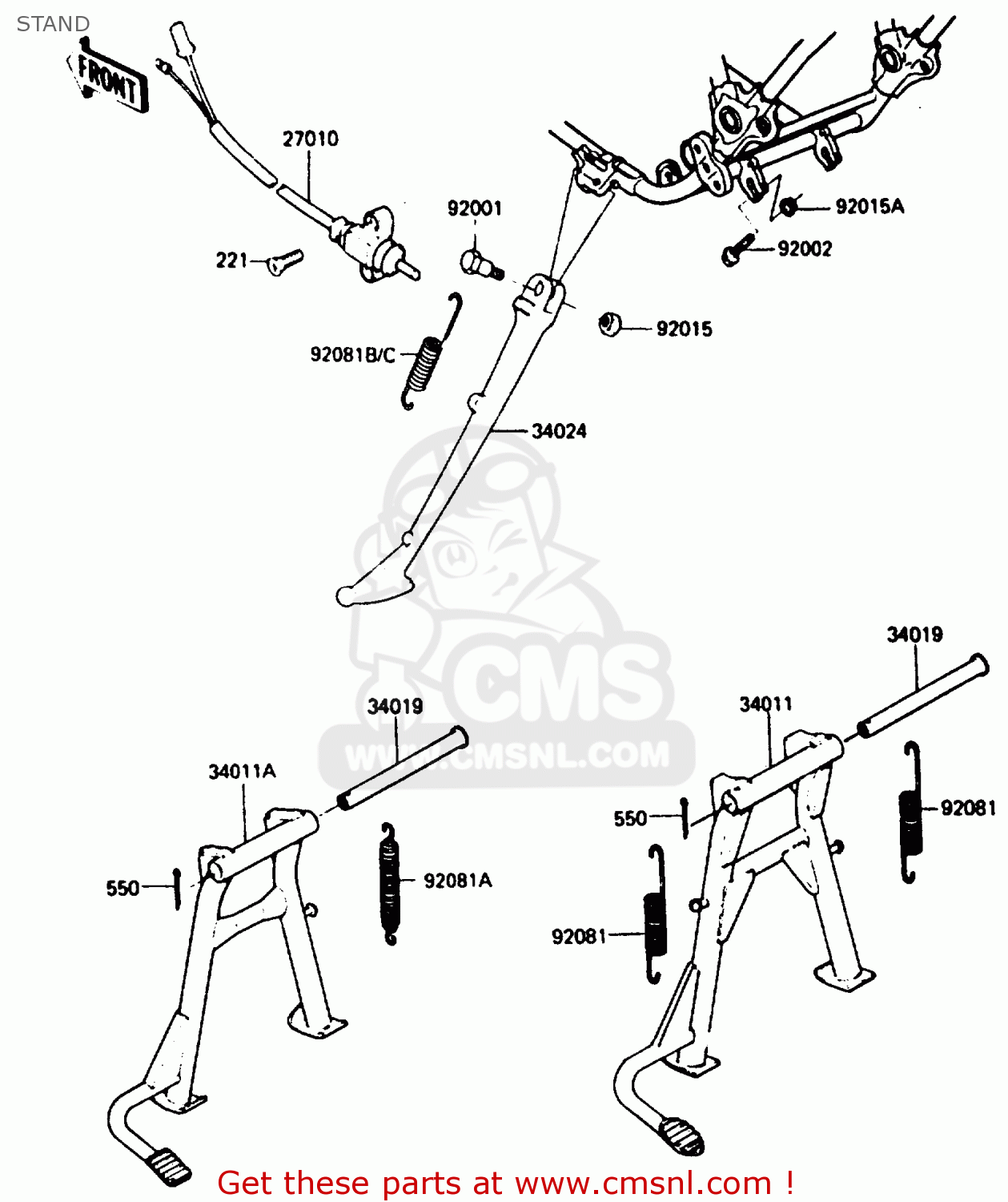 STAND Z750P5 1987 UNITED KINGDOM / MPH