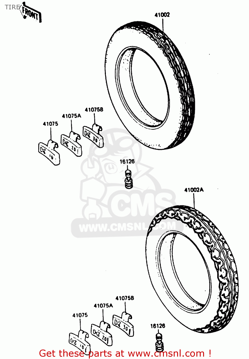 TIRE Z750P5 1987 UNITED KINGDOM / MPH