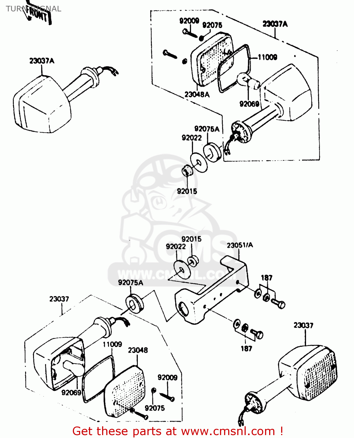 TURN SIGNAL Z750P5 1987 UNITED KINGDOM / MPH