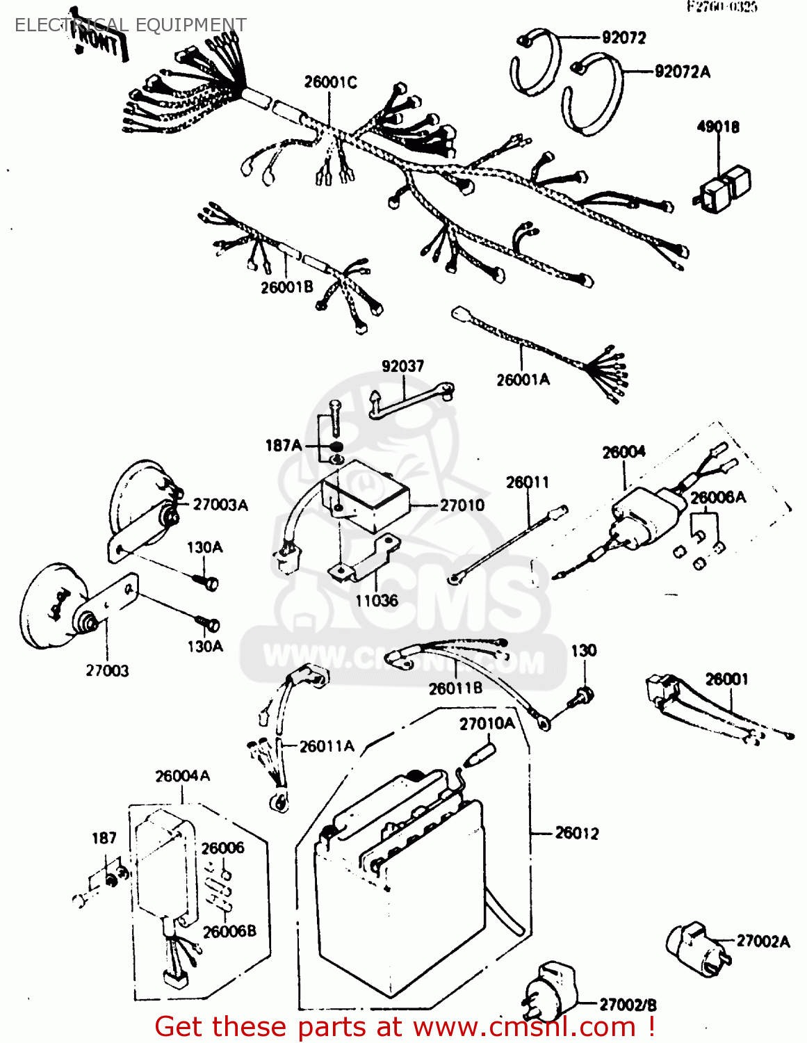 ELECTRICAL EQUIPMENT Z750P5 1987 UNITED KINGDOM / MPH