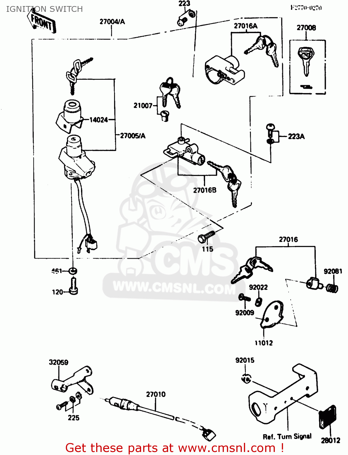 IGNITION SWITCH Z750P5 1987 UNITED KINGDOM / MPH