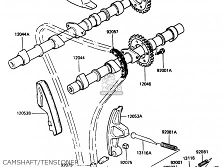 CAMSHAFT/TENSIONER - Z750P5 1987 UNITED KINGDOM / MPH