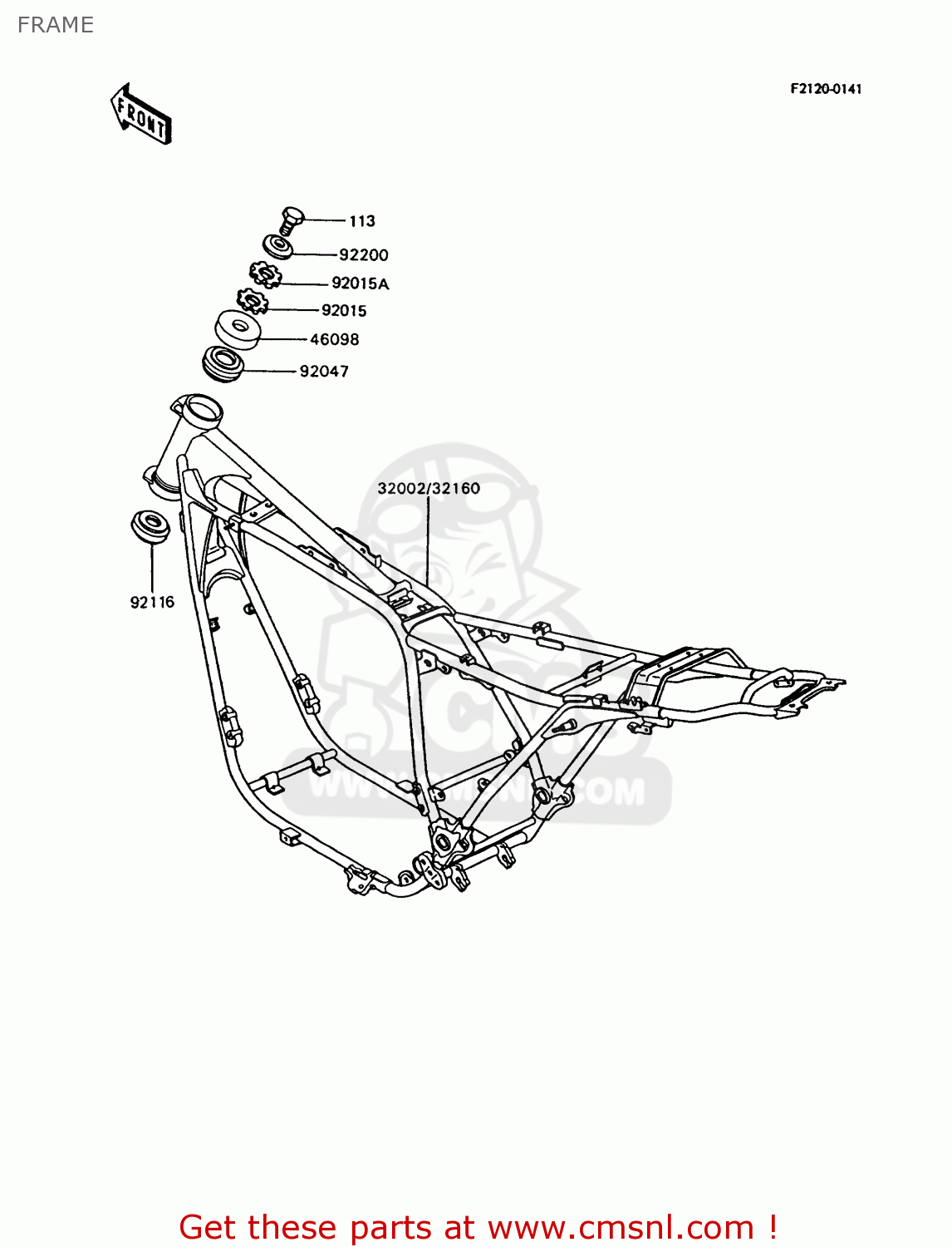 FRAME Z750P7 GT750 1992 EUROPE UK