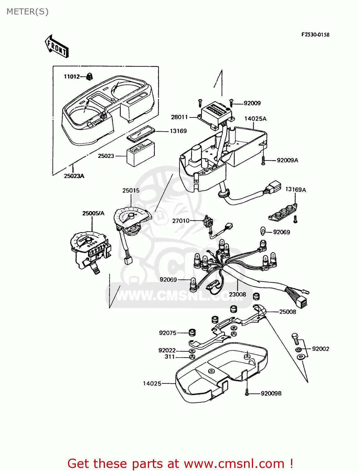 METER(S) Z750P7 GT750 1992 EUROPE UK