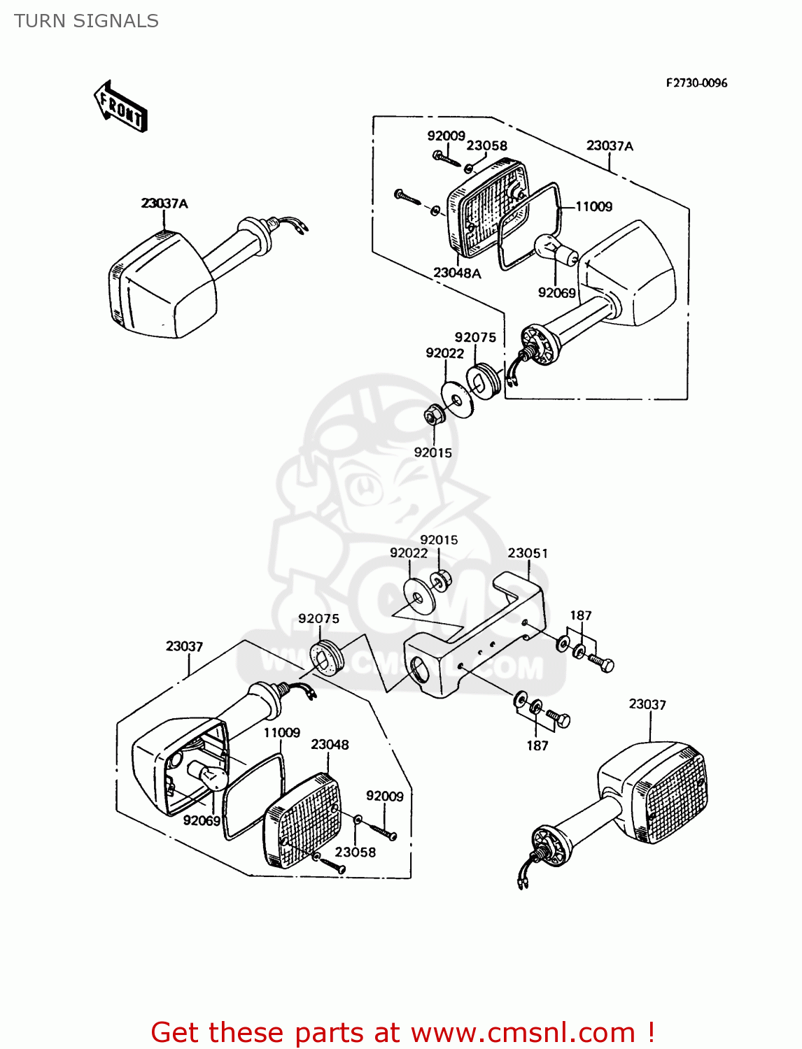 TURN SIGNALS Z750P7 GT750 1992 EUROPE UK