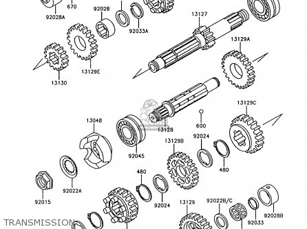 TRANSMISSION - Z750P7 GT750 1992 EUROPE UK