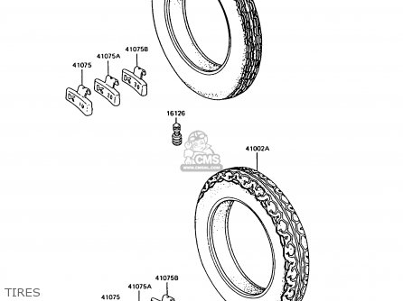 TIRES - Z750P7 GT750 1992 EUROPE UK