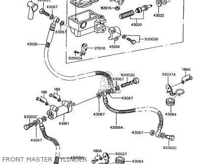 FRONT MASTER CYLINDER - Z750P7 GT750 1992 EUROPE UK