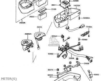 METER(S) - Z750P7 GT750 1992 EUROPE UK