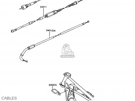 CABLES - Z750P7 GT750 1992 EUROPE UK