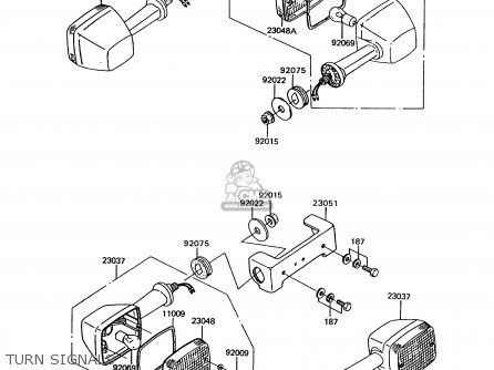 TURN SIGNALS - Z750P7 GT750 1992 EUROPE UK