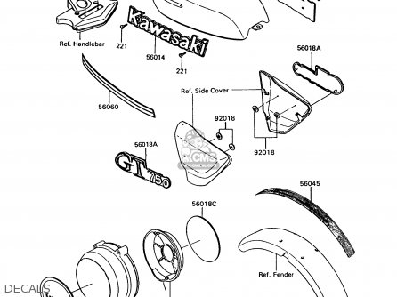 DECALS - Z750P7 GT750 1992 EUROPE UK