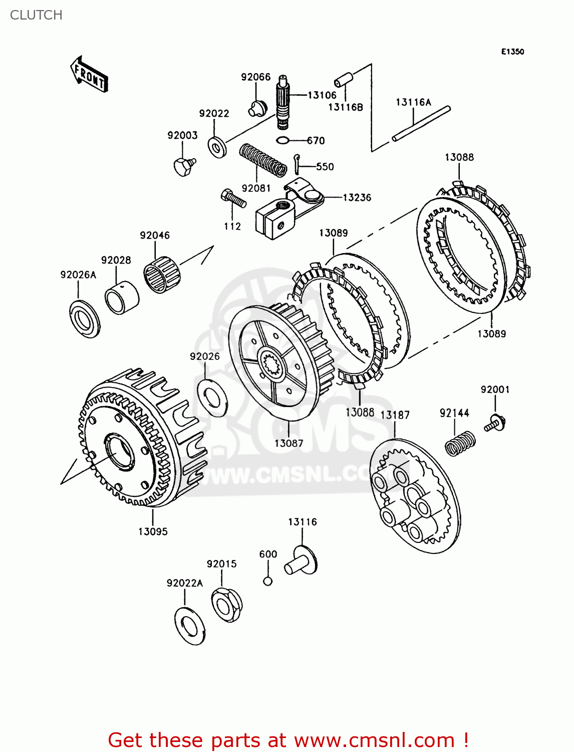 CLUTCH Z750P9 GT750 1994 UNITED KINGDOM